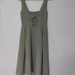 フィント　レースアップジャンパースカート