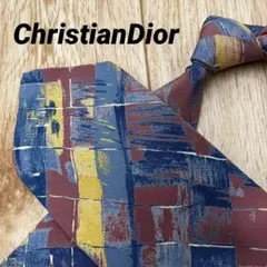 ✨極美品✨ChristianDior ネクタイ チェック マルチカラー シルク