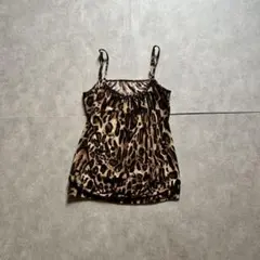 fairy grunge leopard camisole y2k brownのサムネイル