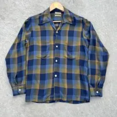 70’s レーヨンシャツ　オンブレ　rayon