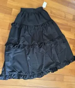 【新品未使用】Emsexcite 3段ティアードフリル お嬢様黒フレアスカート