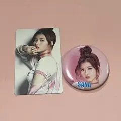 twice サナ　トレカ缶バッジセット