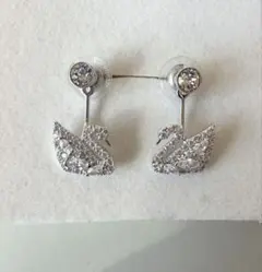 美品スワロフスキーSwarovski Swan Lake ジャケットピアス
