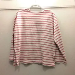 LOWRYSFARM　Mサイズ　長袖　ピンクボーダー