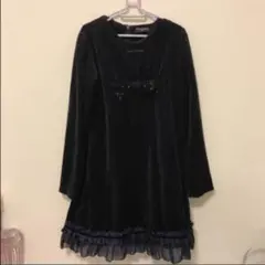 更にお値下げ  ポンポネット 紺 ワンピース 130 pom ponette