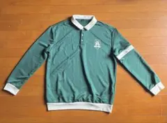 グリーン ポロシャツ 長袖