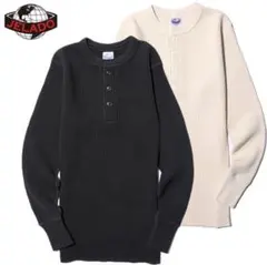 美品　JELADO ホワイト　40　ヘンリーネック 長袖カットソー