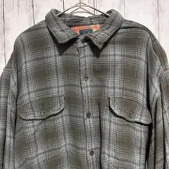 80s RED HEAD ネルシャツ　ブラック　グレー 古着 レッドヘッド RED HEAD ネルシャツ フランネルシャツ ボタン