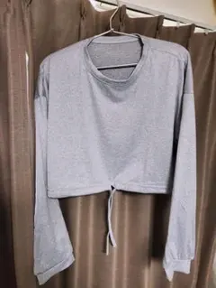 クロップド トレーナー スウェット 長袖