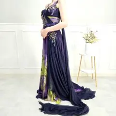 眠*人様 未使用級 ERUKEI エルケイ ビジュー グラデーションロングドレス