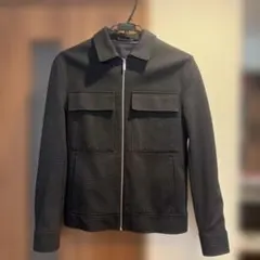 【ZARA】メンズ　チェック　ブルゾン　Sサイズ