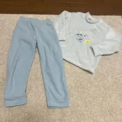 ユニクロ　ちいかわ×サンリオ　フリースパジャマ上下セット 120cm