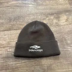 balenciaga ブラウンニット帽
