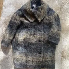 H&M ウール混紡 ダブルブレストコート EUR34