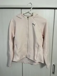 PUMA レディース　パーカー　羽織り　薄ピンク