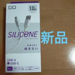 CIO シリコンケーブル USB-A to USB-C 1.0m