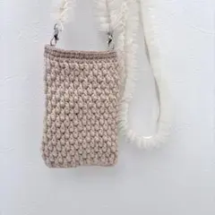 【ハンドメイド】フリルスマホショルダー｜スマホポーチ ミニショルダーバッグ韓国風のサムネイル