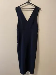 le.coeur blanc ネイビー Vネック ワンピース 38