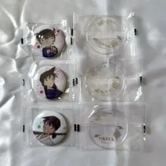 名探偵コナン 缶バッジ 江戸川コナン 毛利蘭 沖田総司