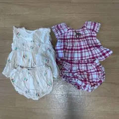 petit main 西松屋 ベビー服 70 セットアップ 夏 女の子のサムネイル