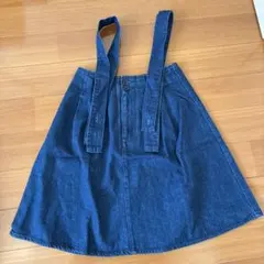 NATURAL BEAUTY BASIC デニムオーバーオールスカート XS