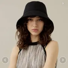 la maison de lyllis リネンポットハット バケハ 黒