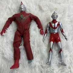 【当時物・日本製】ビッグソフト ウルトラマン ＆ ウルトラマンダイナ　2体セットのサムネイル