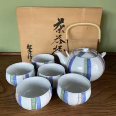 有田焼　松青作　急須と湯呑み　茶器揃　セット