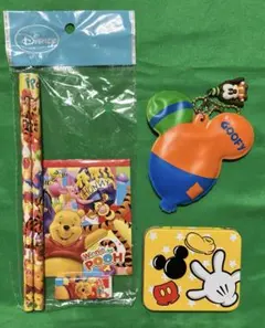 ディズニーキャラクター文房具セット プーさん ミッキー グーフィー