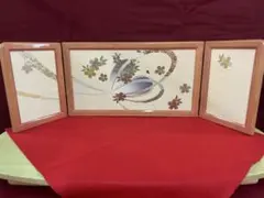 桜の花模様の三つ折り飾り