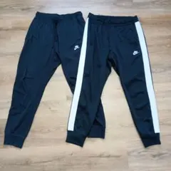 Nike 2点セット ブラック ジョガーパンツ サイドストライプ