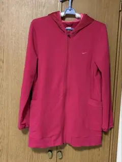Nike フード付きロングパーカー Lサイズ ピンク