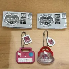 ハローキティ かわいいおもちゃミニチュアチャーム 2点セット