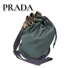 PRADA プラダ ショルダーバッグ ナイロン カーキ