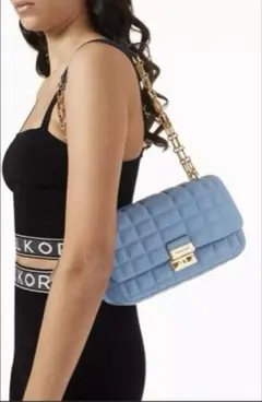 MICHAEL KORS 青 ショルダーバッグ