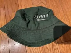 supreme ダークグリーン バケットハット　アメリカ製