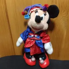 東京ディズニー夏祭り ミニーマウス ぬいぐるみバッジ