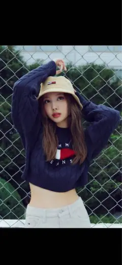 トミーTOMMYセンターケープルパーカーネイビーM トミーヒルTシャツSセット