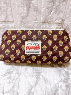 handmade⭐︎ソレイアードキルティング生地のぷっくりファスナーポーチ