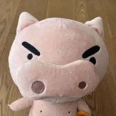 タグ付き　クレヨンしんちゃんのぶりぶりざえもん　お座りぬいぐるみ