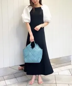 Mila Owen 袖パフドッキングワンピース