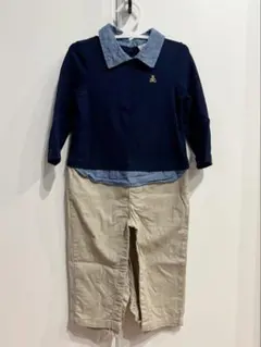 【美品】GAP 重ね着風 カバーオール 12-18m