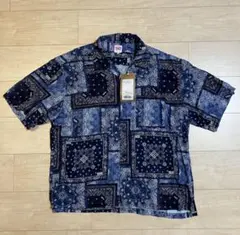 【新品】EDWIN ペイズリー柄 アロハシャツ Mのサムネイル