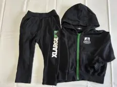 XLARGE キッズ セットアップ90サイズ ブラック