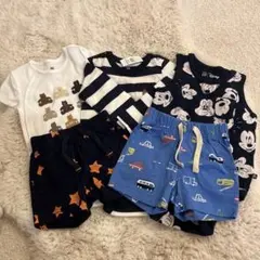 GAP ミッキー柄ロンパースセット