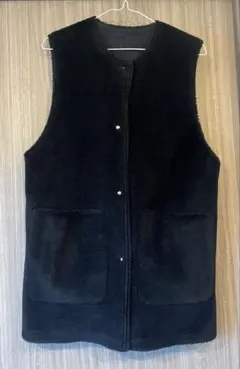 フェイクムートンリバーシブルベスト・ジレ