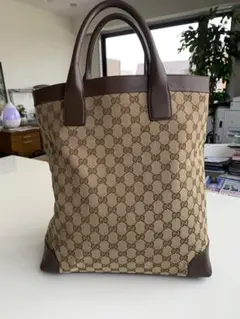 GUCCI GGパターン トートバッグ ベージュ/ブラウン
