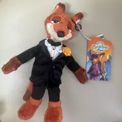ズートピア2 ニック・ワイルド タキシード ぬいぐるみ キーホルダー　映画
