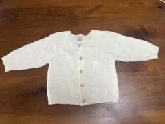 petit main カーディガン 80 アイボリー