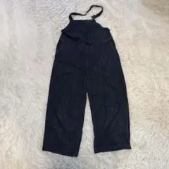 ニコアンド デニム サロペットパンツ レディース ネイビー おしゃれ